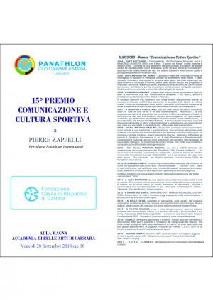 PC Carrara-Massa - Celebrazione 60° anniversario