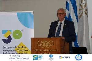 Philippe Housiaux, President of Panathlon Wallonie-Bruxelles reelected as President of the European Fair-Play Movement