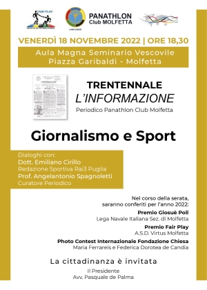 Giornalismo e Sport - Panathlon International Club Molfetta