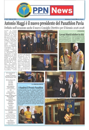 Panathlon Club Pavia - Notiziario n 183 febbraio 2026