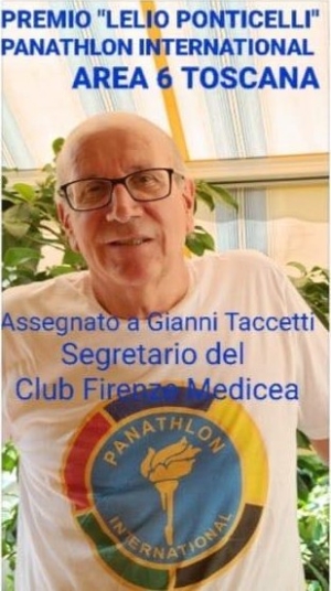 Area 6 Toscana - Premio Panathlon “Lelio Ponticelli” a Gianni Taccetti 