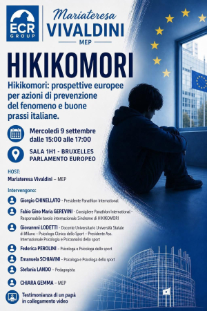 Il tema dell’hikikomori arriva al Parlamento Europeo