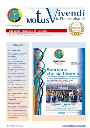 Panathlon International Club Como - Notiziario 04 - Aprile 2023