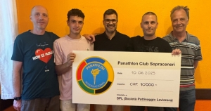 Panathlon Club Sopraceneri -10mila franchi per la Società Pattinaggio Lavizzara