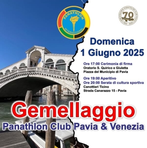 Panathlon Club Pavia - Gemellaggio con il Panathlon Club Venezia
