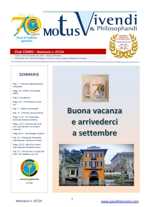 Panathlon International Club Como - Motus Vivendi & Philosophandi 07-24